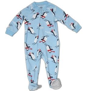 Carter's baby boys full zip fleece footie one piece Size 18M Pajama